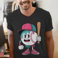 Baseball Drip Boys Ice Cream Youth Men's V-Neck T-Shirt Baseball Drip Boys Ice Cream Youth Men's V-Neck T-Shirt