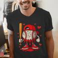 Baseball Drip Ice Cream Apparel Boys Kids Valentines Day Men's V-Neck T-Shirt