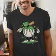 Baseball Drip Ice Cream Boys Kids Shamrock St Patricks Day Men's V-Neck T-Shirt Baseball Drip Ice Cream Boys Kids Shamrock St Patricks Day Men's V-Neck T-Shirt