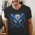 Baseball Drip Ice Cream Diabetes Awareness Ribbon Boys Girls Men's V-Neck T-Shirt Baseball Drip Ice Cream Diabetes Awareness Ribbon Boys Girls Men's V-Neck T-Shirt