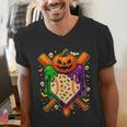Baseball Drip Ice Cream Drip Halloween Baseball Lovers Men's V-Neck T-Shirt Baseball Drip Ice Cream Drip Halloween Baseball Lovers Men's V-Neck T-Shirt