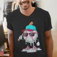 Baseball Drip Ice Cream Lifestyle Sprinkless Boy Kid Men's V-Neck T-Shirt Baseball Drip Ice Cream Lifestyle Sprinkless Boy Kid Men's V-Neck T-Shirt
