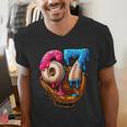 Baseball Drip Ice Cream Number 67 Player Or 67th Birthday Men's V-Neck T-Shirt
