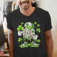 Baseball Drip Ice Cream Shamrock Irish St Patricks Men Men's V-Neck T-Shirt Baseball Drip Ice Cream Shamrock Irish St Patricks Men Men's V-Neck T-Shirt