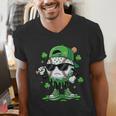 Baseball Drip Ice Cream Shamrock Kids Boy St Patrick’s Day Men's V-Neck T-Shirt Baseball Drip Ice Cream Shamrock Kids Boy St Patrick’s Day Men's V-Neck T-Shirt