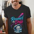 Baseball Drip Ice Cream Sprinkles Youth Boys Baseball Glove Men's V-Neck T-Shirt Baseball Drip Ice Cream Sprinkles Youth Boys Baseball Glove Men's V-Neck T-Shirt