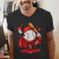 Baseball Drip Icecream Youth Boy Valentine Men's V-Neck T-Shirt Baseball Drip Icecream Youth Boy Valentine Men's V-Neck T-Shirt
