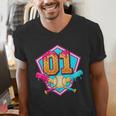 Baseball Drip Jersey Number 1 For Players & 1th Birthday Men's V-Neck T-Shirt Baseball Drip Jersey Number 1 For Players & 1th Birthday Men's V-Neck T-Shirt
