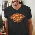 Baseball Dripping Waffle Field Men's V-Neck T-Shirt Baseball Dripping Waffle Field Men's V-Neck T-Shirt