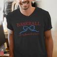 Baseball Is My Favorite Season Shirt Baseball Season Vibes Men's V-Neck T-Shirt Baseball Is My Favorite Season Shirt Baseball Season Vibes Men's V-Neck T-Shirt