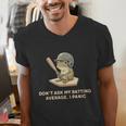 Baseball Frog Saying Batting Retro Artwork Men's V-Neck T-Shirt Baseball Frog Saying Batting Retro Artwork Men's V-Neck T-Shirt