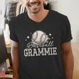 Baseball Grammie Sport Baseball Player Men's V-Neck T-Shirt Baseball Grammie Sport Baseball Player Men's V-Neck T-Shirt