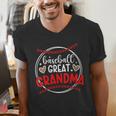 Baseball Great Grandma Of A Baseball Player Great Grandma Men's V-Neck T-Shirt Baseball Great Grandma Of A Baseball Player Great Grandma Men's V-Neck T-Shirt