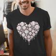 Baseball Heart Drip Valentine's Day Baseball Lover Boys Men Men's V-Neck T-Shirt Baseball Heart Drip Valentine's Day Baseball Lover Boys Men Men's V-Neck T-Shirt