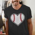 Baseball Heart Love Sport Valentines Day Men Women Boys Kids Men's V-Neck T-Shirt Baseball Heart Love Sport Valentines Day Men Women Boys Kids Men's V-Neck T-Shirt