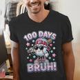 Baseball Ice Cram Drip 100 Days Of School 100th Boys Youth Men's V-Neck T-Shirt Baseball Ice Cram Drip 100 Days Of School 100th Boys Youth Men's V-Neck T-Shirt