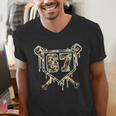 Baseball Ice Cream Drip 67 Camo Six Seven Meme Men's V-Neck T-Shirt