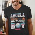 Baseball Ice Cream Drip Abuela Of The Birthday Boy Men's V-Neck T-Shirt Baseball Ice Cream Drip Abuela Of The Birthday Boy Men's V-Neck T-Shirt