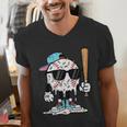 Baseball Ice Cream Drip Sports Boys Kids Youth Men Men's V-Neck T-Shirt Baseball Ice Cream Drip Sports Boys Kids Youth Men Men's V-Neck T-Shirt