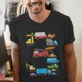 Baseball Ice Cream Drip Vehicles Youth Baseball Drip Men's V-Neck T-Shirt Baseball Ice Cream Drip Vehicles Youth Baseball Drip Men's V-Neck T-Shirt