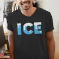 Baseball ICE Ice Cream Drip Baseball Drip Baseball Men's V-Neck T-Shirt