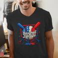 Baseball Life Style 101 Apparel Youth Drip Baseball Men's V-Neck T-Shirt Baseball Life Style 101 Apparel Youth Drip Baseball Men's V-Neck T-Shirt