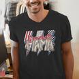 Baseball Mama Lightning Bolt Checkered Varsity Mother's Day Men's V-Neck T-Shirt Baseball Mama Lightning Bolt Checkered Varsity Mother's Day Men's V-Neck T-Shirt