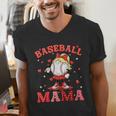 Baseball Mama Sports Mom Baseball Valentine Drip Girls Women Men's V-Neck T-Shirt Baseball Mama Sports Mom Baseball Valentine Drip Girls Women Men's V-Neck T-Shirt