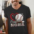 Baseball Nona Family Matching Cute Baseball Lover Men's V-Neck T-Shirt Baseball Nona Family Matching Cute Baseball Lover Men's V-Neck T-Shirt