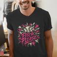 Baseball Phrase With Stars Men's V-Neck T-Shirt Baseball Phrase With Stars Men's V-Neck T-Shirt