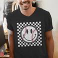 Baseball Season Happy Game Day Trendy Sports Vintage Men's V-Neck T-Shirt Baseball Season Happy Game Day Trendy Sports Vintage Men's V-Neck T-Shirt
