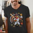 Baseball Turkey 67 Meme Thanksgiving For Boys Toddlers Kid Men's V-Neck T-Shirt