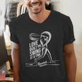 Baseball Valentine Love Built One Swing At A Time Tee Men's V-Neck T-Shirt Baseball Valentine Love Built One Swing At A Time Tee Men's V-Neck T-Shirt