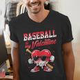 Baseball Is My Valentine Shirt Heart Drip Baseball Lovers Men's V-Neck T-Shirt Baseball Is My Valentine Shirt Heart Drip Baseball Lovers Men's V-Neck T-Shirt