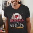 Baseball Is My Valentine Valentines Day Men Boys Kids Teen Men's V-Neck T-Shirt Baseball Is My Valentine Valentines Day Men Boys Kids Teen Men's V-Neck T-Shirt