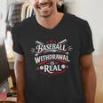 Baseball Withdrawal Is Real Men's V-Neck T-Shirt