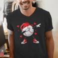 Boys Valentines Baseball Men's V-Neck T-Shirt