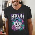 Bruh 67 Baseball Drip Boys Kids Six Seven Meme 6-7 Dripping Men's V-Neck T-Shirt Bruh 67 Baseball Drip Boys Kids Six Seven Meme 6-7 Dripping Men's V-Neck T-Shirt