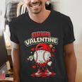 Bruh Valentine Baseball Drip Icecream Apparel Men Youth Boys Men's V-Neck T-Shirt