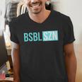 BSBL SZN Baseball Season Game Day Boys Girls Youth Men's V-Neck T-Shirt BSBL SZN Baseball Season Game Day Boys Girls Youth Men's V-Neck T-Shirt