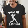 Built By Baseball Baseball For Men Women Boys Players Men's V-Neck T-Shirt Built By Baseball Baseball For Men Women Boys Players Men's V-Neck T-Shirt