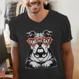 Bulldog Mascot Sports Fan Football Basketball Baseball Men's V-Neck T-Shirt Bulldog Mascot Sports Fan Football Basketball Baseball Men's V-Neck T-Shirt