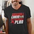 Cards Collector Baseball Cards Are My Retirement Plan Men's V-Neck T-Shirt Cards Collector Baseball Cards Are My Retirement Plan Men's V-Neck T-Shirt