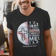 Christian Baseball Men Boy Player Team Religious Philippians Men's V-Neck T-Shirt Christian Baseball Men Boy Player Team Religious Philippians Men's V-Neck T-Shirt
