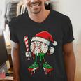 Christmas Baseball Drip For Boys Ice Cream Drip Baseball Men's V-Neck T-Shirt Christmas Baseball Drip For Boys Ice Cream Drip Baseball Men's V-Neck T-Shirt