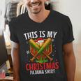 My Christmas Baseball Pajama Helmet Santa Xmas Men Boys Men's V-Neck T-Shirt My Christmas Baseball Pajama Helmet Santa Xmas Men Boys Men's V-Neck T-Shirt
