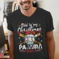 This Is My Christmas Pajama Shirt Baseball Xmas PJs Boys Men Men's V-Neck T-Shirt