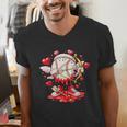 Cupid Baseball Drip Icecream Apparel Youth Boy Valentine Men's V-Neck T-Shirt