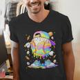 Cute Easter Baseball Ice Cream Boys Girls Kids Men's V-Neck T-Shirt Cute Easter Baseball Ice Cream Boys Girls Kids Men's V-Neck T-Shirt