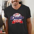 Dada Rookie Of Year 1st Birthday Baseball Theme Matching Men's V-Neck T-Shirt Dada Rookie Of Year 1st Birthday Baseball Theme Matching Men's V-Neck T-Shirt